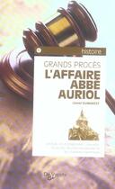 Couverture du livre « Affaire de l'abbe auriol (l) » de Lionel Dumarcet aux éditions De Vecchi