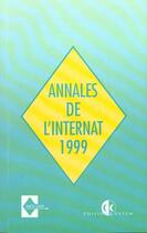 Couverture du livre « Annales corrigees et commentees du concours de l'internat 1999 » de  aux éditions Estem