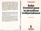 Couverture du livre « Zaire, combat pour la deuxieme independance » de Tshitenge Muteba aux éditions L'harmattan