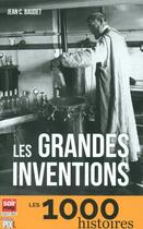 Couverture du livre « Les grandes inventions » de Jean Baudet aux éditions Pixl