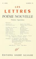Couverture du livre « Les lettres t.35 ; poésie nouvelle ; théâtre spatialiste » de  aux éditions Rocher