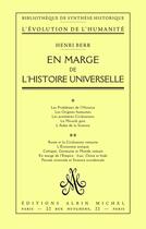 Couverture du livre « En marge de l'histoire universelle » de Henri Berr aux éditions Albin Michel