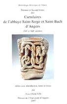 Couverture du livre « CARTULAIRES DE L ABBAYE SAINT SERGE ET SAINT BACH D ANGER 2 VOLUMES » de Pur aux éditions Pu De Rennes