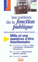 Couverture du livre « Les metiers de la fonction publique » de Lachenaud/Blot aux éditions Studyrama