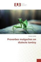 Couverture du livre « Proverbes malgaches en dialecte tanOsy » de Clément Sambo aux éditions Editions Universitaires Europeennes