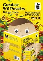 Couverture du livre « Greatest 501 chess puzzles » de Balogh Csaba aux éditions Chess Evolution