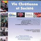 Couverture du livre « Vie chretienne et societe - cd » de Presence Temoignage aux éditions Emmanuel