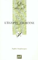 Couverture du livre « L'egypte ancienne qsj 247 » de Sophie Desplancques aux éditions Que Sais-je ?