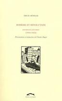 Couverture du livre « Bohême et révolution » de Erich Muhsam aux éditions Editions Du Sandre