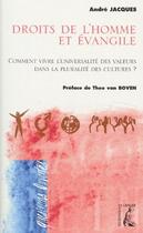 Couverture du livre « Droits de l'homme et evangile » de Jacques A aux éditions Editions De L'atelier