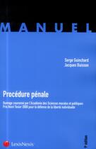 Couverture du livre « Procédure pénale (9e édition) » de Serge Guinchard aux éditions Lexisnexis