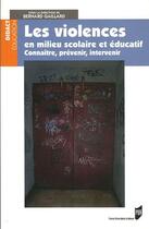 Couverture du livre « VIOLENCE EN MILIEU SCOLAIRE » de Pur aux éditions Pu De Rennes