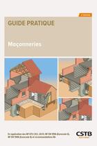 Couverture du livre « Maçonneries (2e édition) » de Bernard Blache et Jean-Daniel Merlet et Patrick Delmotte aux éditions Cstb