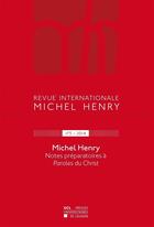 Couverture du livre « Revue Michel Henry 5-2014 » de  aux éditions Pu De Louvain