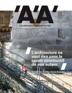 Couverture du livre « L'architecture d'aujourd'hui n 423 le chantier, temps du projet - mars 2018 » de  aux éditions Archipress