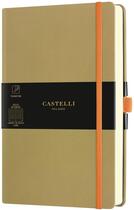 Couverture du livre « Carnet aquarela grand format ligne vert olive » de Castelli aux éditions Castelli Milano