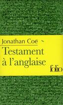 Couverture du livre « Testament à l'anglaise » de Jonathan Coe aux éditions Gallimard