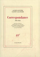 Couverture du livre « Correspondance - (1911-1924) » de Gallimard/Riviere aux éditions Gallimard (patrimoine Numerise)