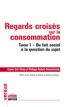 Couverture du livre « Regards croisés sur la consommation Tome 1 ; du fait social à la question du sujet » de Philippe Robert-Demontrond et Eric Remy aux éditions Editions Ems