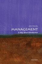 Couverture du livre « Management: A Very Short Introduction » de Hendry John aux éditions Editions Racine