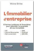 Couverture du livre « L'immobilier d'entreprise ; 6 formes juridiques et financières pour optimiser la propriété de vos immeubles » de Michel Brillat aux éditions Gualino