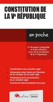 Couverture du livre « Constitution de la Ve République (12e édition) » de  aux éditions Gualino