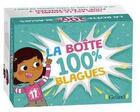 Couverture du livre « La boite 100 % blagues » de Aurore Meyer aux éditions Grund