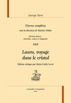 Couverture du livre « Laura, voyage dans le cristal » de George Sand aux éditions Honore Champion