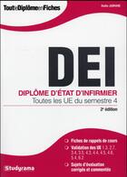 Couverture du livre « DEI ; toutes les UE du semestre 4 (2e édition) » de Badia Jabrane aux éditions Studyrama