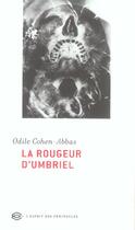 Couverture du livre « La rougeur d'umbriel » de Odile Cohen Abbas aux éditions Esprit Des Peninsules