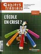 Couverture du livre « L'école en crise ? » de  aux éditions Documentation Francaise