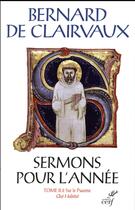 Couverture du livre « Sermons pour l'année Tome 3 ; sur le Qui Habitat ; oeuvres complètes XVI.II » de Bernard De Clairvaux aux éditions Cerf