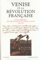 Couverture du livre « Venise et la revolution francaise » de  aux éditions Bouquins