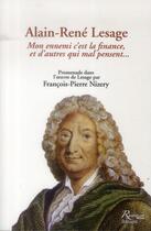 Couverture du livre « Alain-René Lesage » de Pierre Beunon et Francois-Pierre Nizery aux éditions Riveneuve