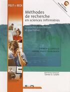 Couverture du livre « Méthodes de recherches en sciences infirmières » de  aux éditions Renouveau Pedagogique