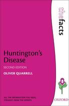 Couverture du livre « Huntington's Disease » de Quarrell Oliver W J aux éditions Oup Oxford