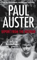 Couverture du livre « Report from the interior » de Paul Auster aux éditions Faber Et Faber