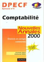 Couverture du livre « Dpecf N.4 ; Comptabilite Generale De L'Entreprise » de Emmanuel Disle et Charlotte Disle aux éditions Dunod