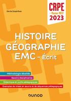 Couverture du livre « Concours professeur des ecoles - histoire geographie emc - ecrit / admissibilite - crpe 2023 - ecrit » de Sala/Meunier aux éditions Dunod