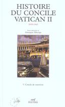 Couverture du livre « Histoire du concile Vatican II (1959-1965), 5 » de Giuseppe Alberigo aux éditions Cerf