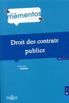 Couverture du livre « Droit des contrats publics » de Francois Lichere aux éditions Dalloz