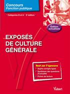 Couverture du livre « Exposés de culture générale (3e édition) » de Bellac/Osmont aux éditions Vuibert