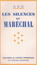 Couverture du livre « Les silences du Maréchal » de Greff aux éditions Nel