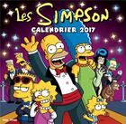 Couverture du livre « Les Simpson : calendrier mural (édition 2017) » de Matt Groening aux éditions Hugo Image