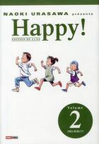 Couverture du livre « Happy ! édition de luxe Tome 2 : pro début !! » de Naoki Urasawa aux éditions Panini