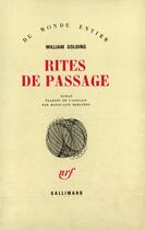 Couverture du livre « Rites de passage » de William Golding aux éditions Gallimard