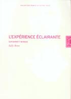 Couverture du livre « L' experience eclairante - sur barnett newman » de Sally Bonn aux éditions Lettre Volee