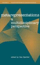 Couverture du livre « Metarepresentations: A Multidisciplinary Perspective » de Dan Sperber aux éditions Oxford University Press Usa