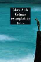 Couverture du livre « Crimes exemplaires » de Max Aub aux éditions Libretto