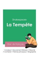Couverture du livre « Réussir son Bac de français 2023 : Analyse de La Tempête de Shakespeare » de William Shakespeare aux éditions Bac De Francais